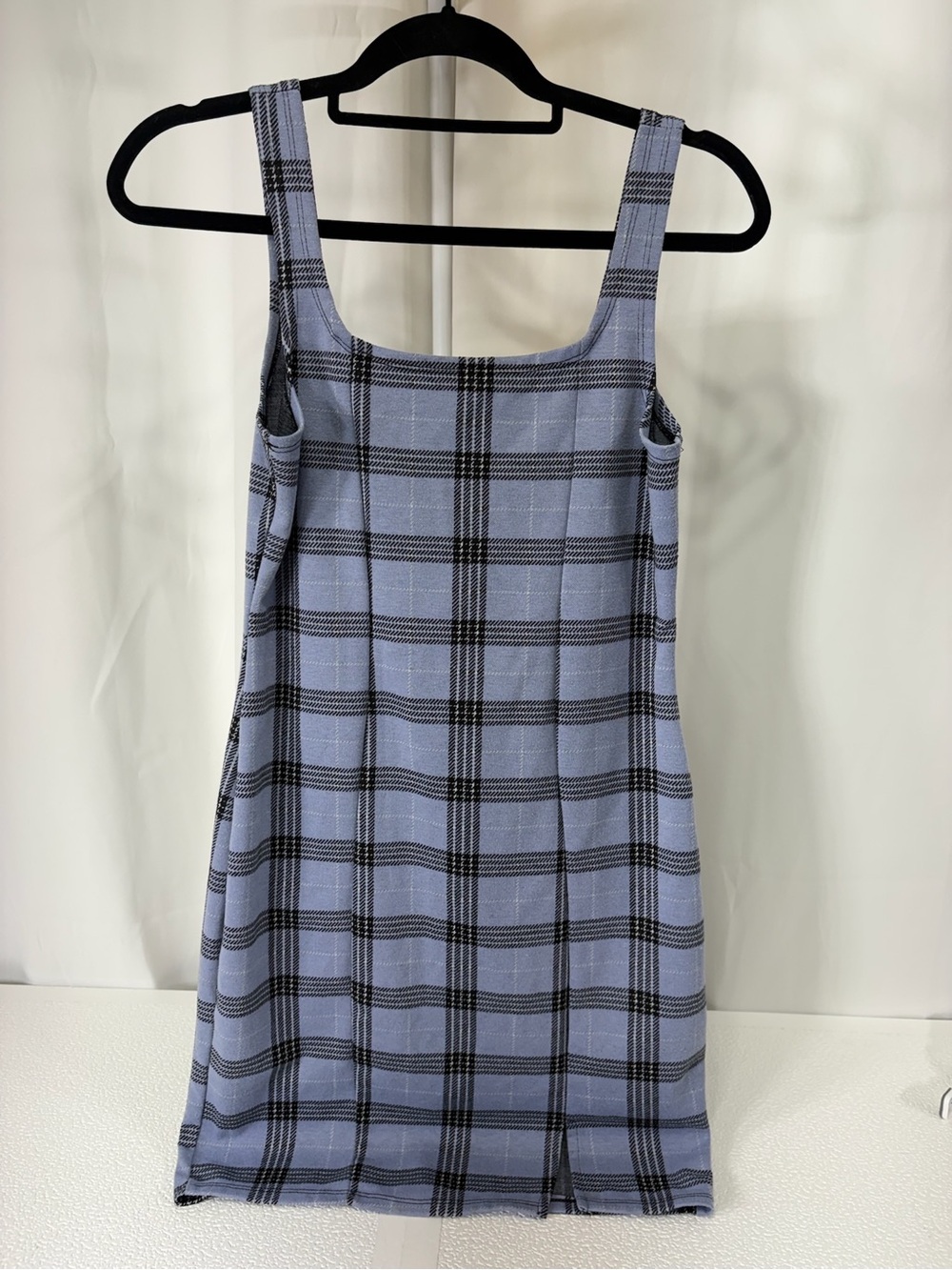 Popular Basics Lavender Plaid Mini Dress 3090